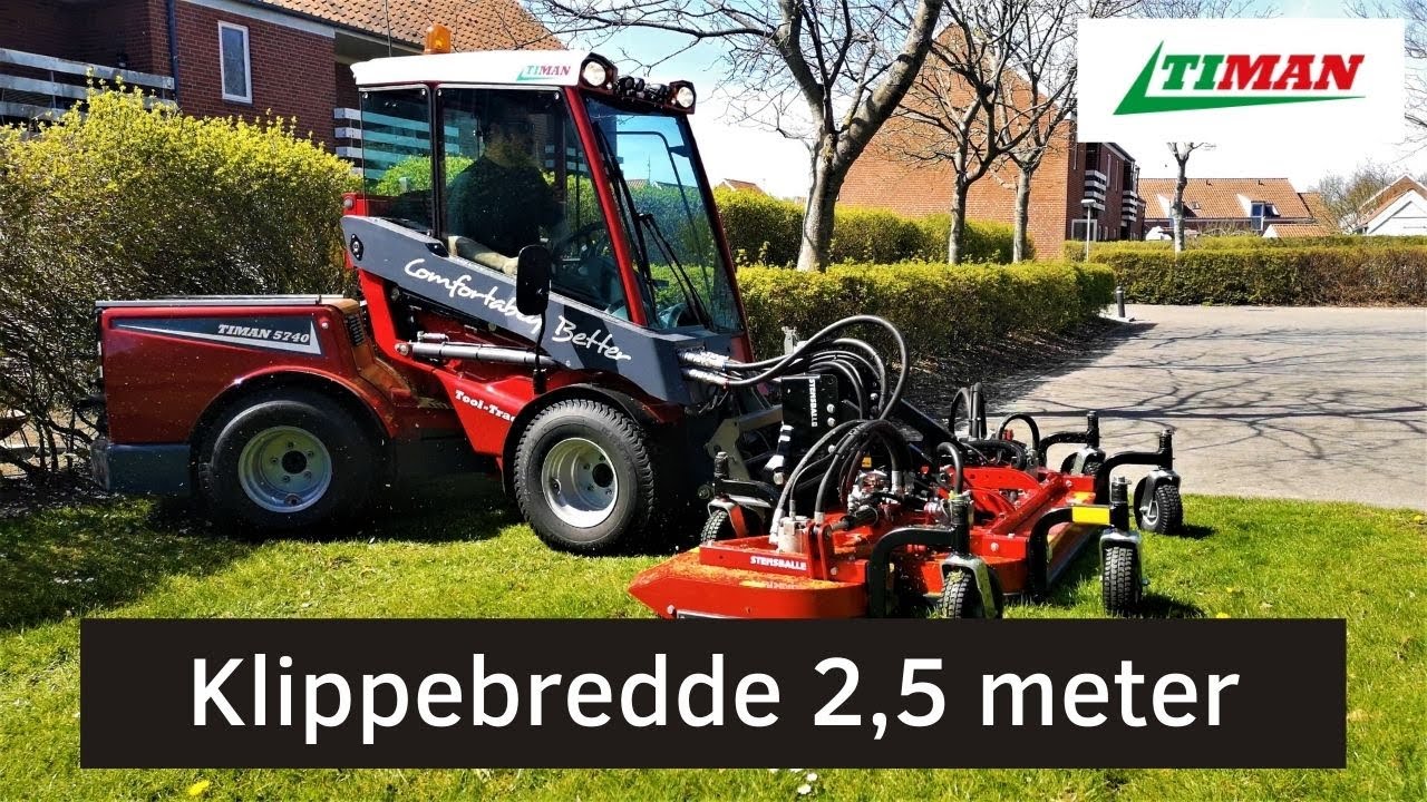 Triplex​ Rotorklipper Timan Tool-Trac 5740. Græsklipper til store arealer.