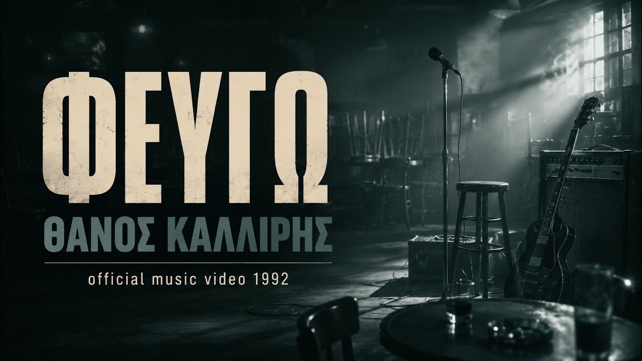 Θάνος Καλλίρης - Φεύγω (Official Music Video) - 1992