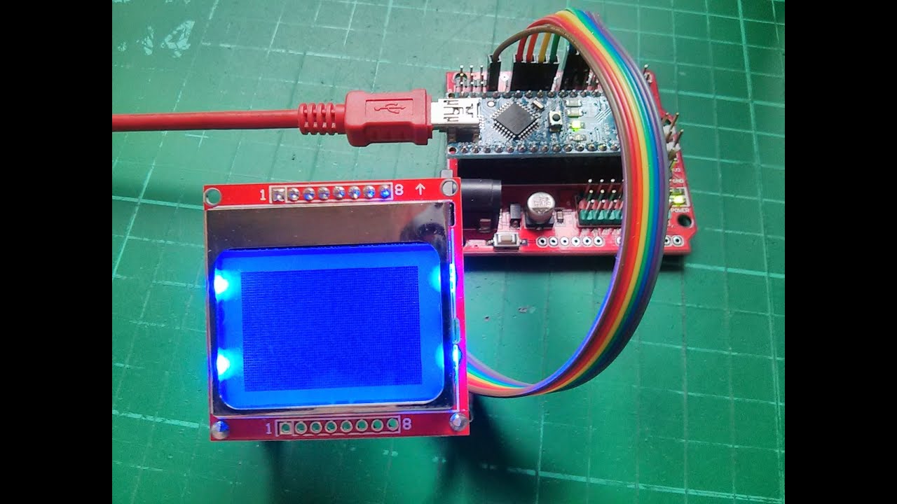 Учебное пособие №1 по ЖК-дисплею Arduino Nokia 5110 — подключение и начальное программирование
