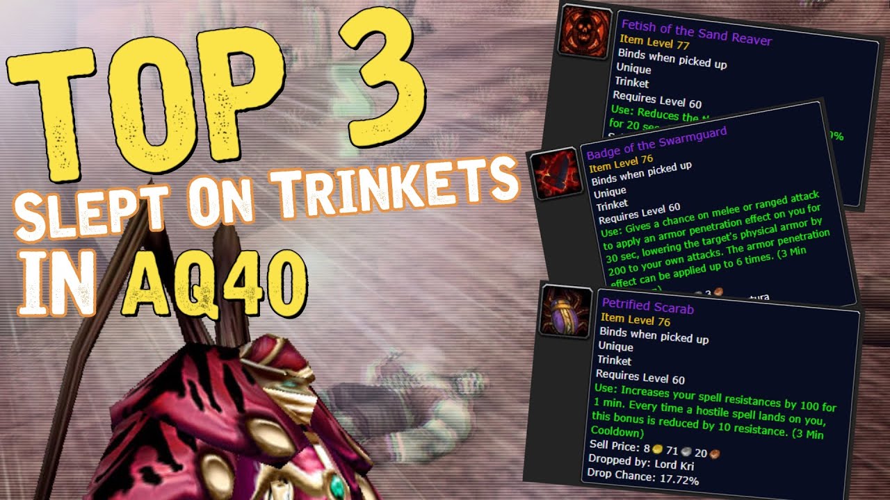 Classic WOW - Top 3 MOST Powerful Trinkets in AQ40 (people don't think are powerful)