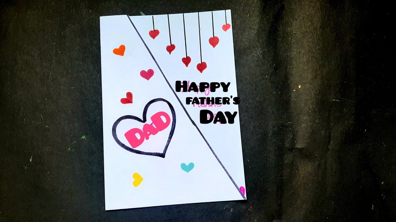 Best White Paper Father's day card idea / Easy DIY Father's day card making / Handmade card #shorts