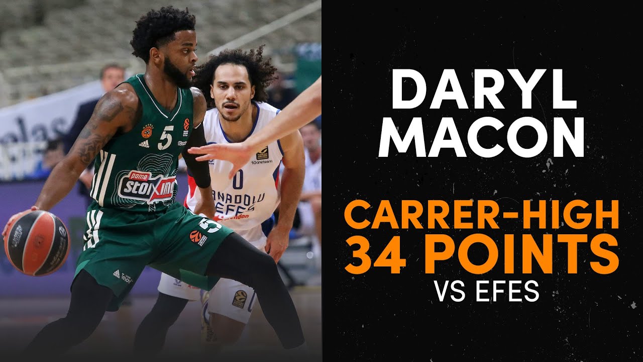 Daryl Macon DESTROYS Anadolu Efes: CAREER-HIGH 34 Points