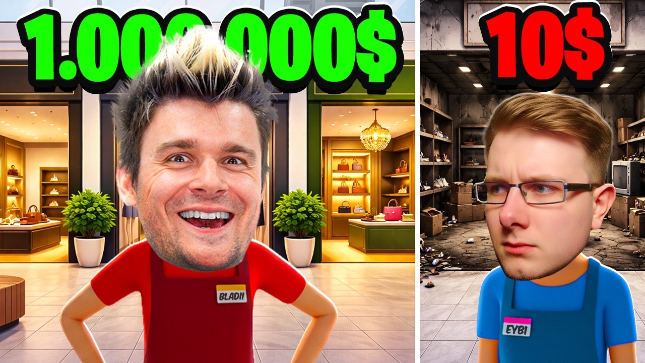3 PRO SKLEPY BLADEUSZA vs 1 SKLEP NOOB EYBIEGO XD! | Mall Rivals