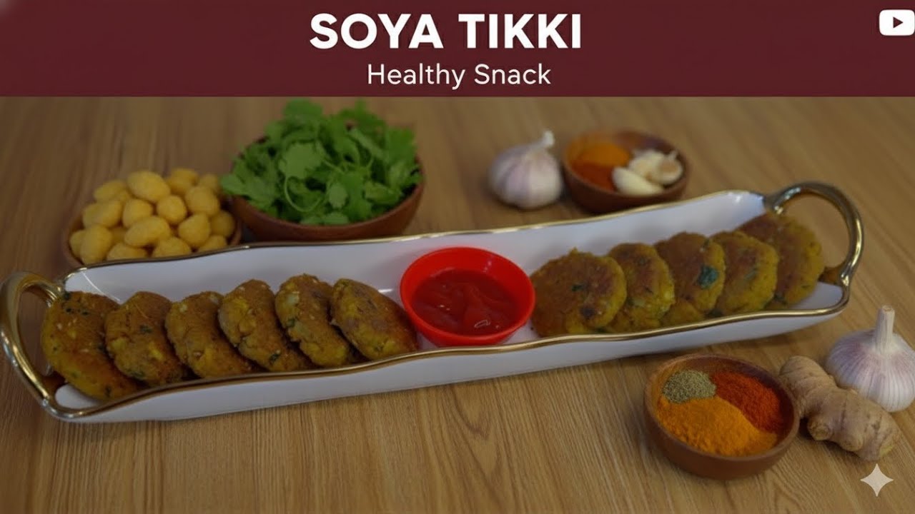 Soya Chunks Tikki | Soya Cutlet Recipe | protein packed kids tiffin menu | healthy quick Soya snacks