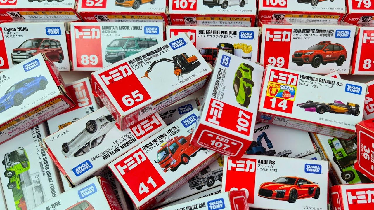 ASMR トミカ | トミカのベストコレクションを動画 でまとめました - Tomica Long Vehicle, Fire truck Department