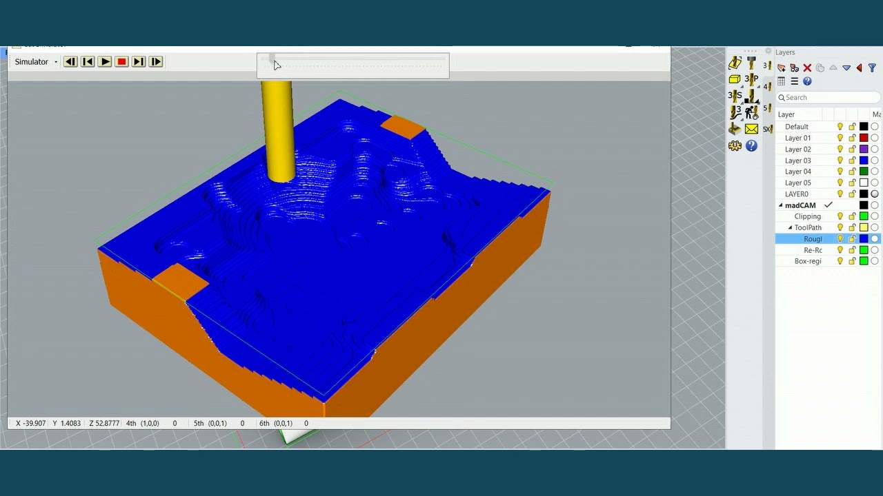 madCAM COMPLEX MOLD CORE & CAVITY ROUGHING