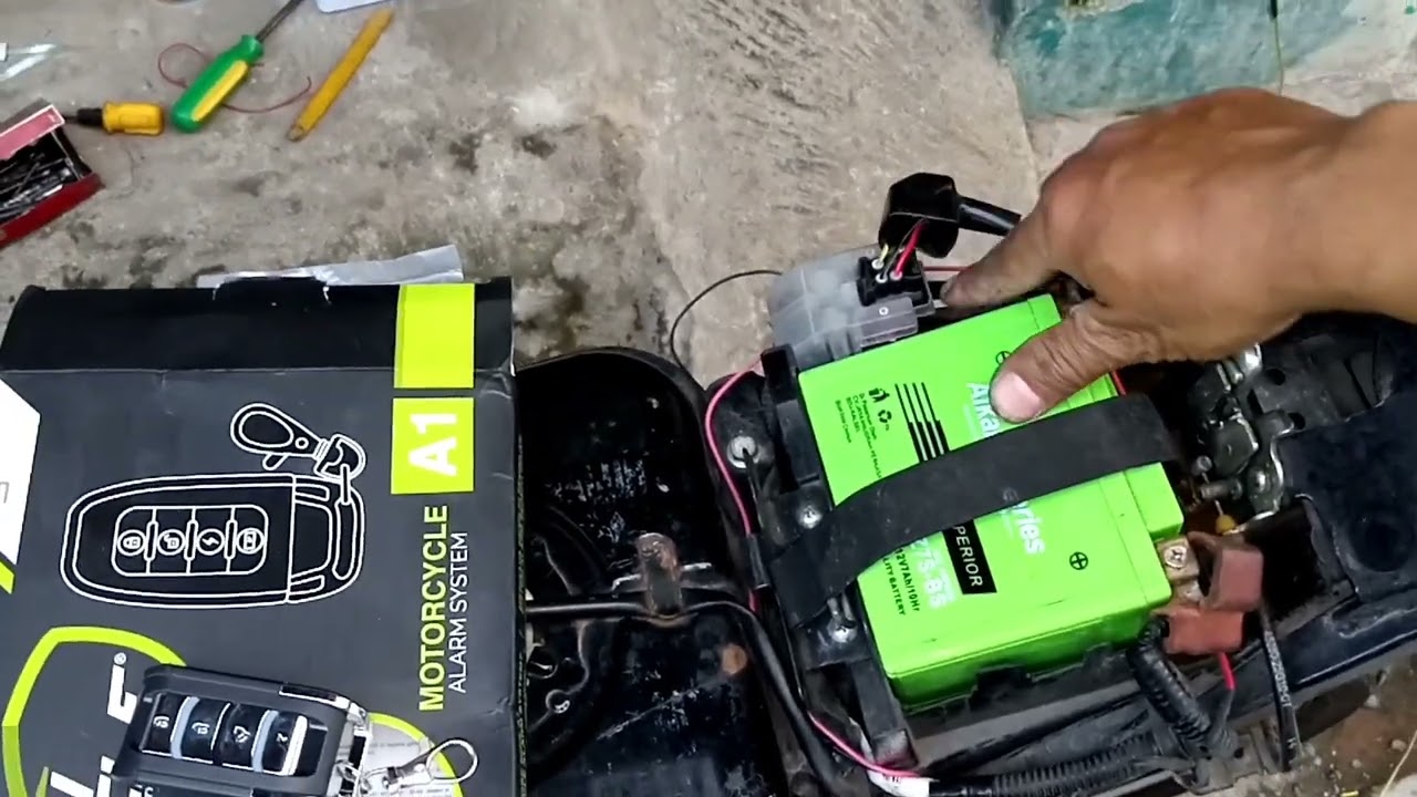 Cara pasang remote alarm di motor suzuki satria FU | nine A1