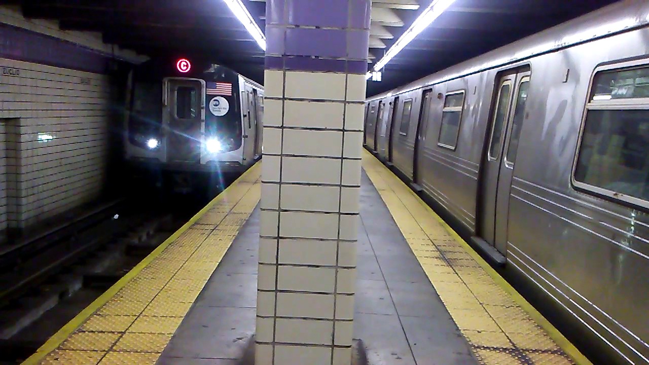 IND R46 (A) Train,R32 & R160A-1 (C) Train @ Euclid Avenue.