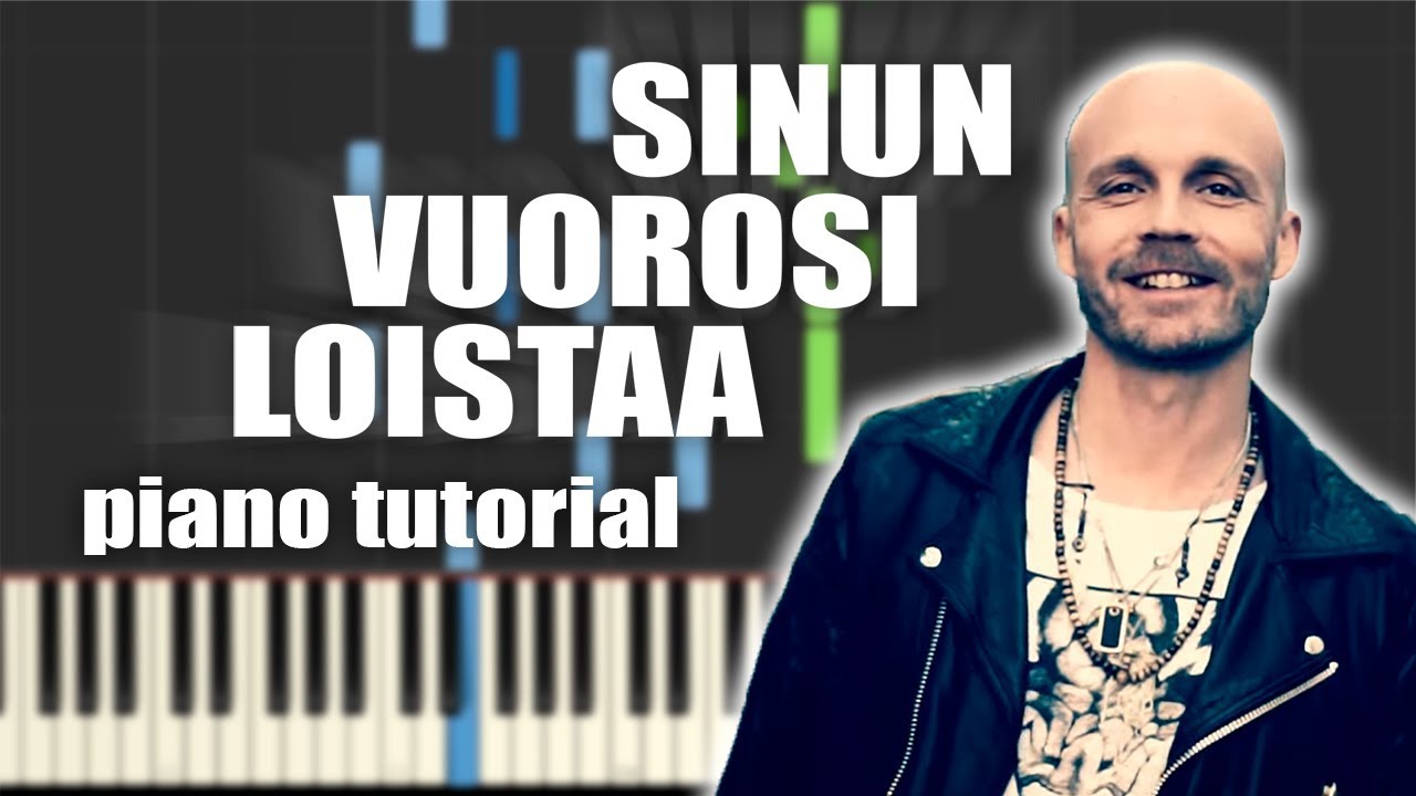 Juha Tapio - Sinun vuorosi loistaa | PIANO TUTORIAL