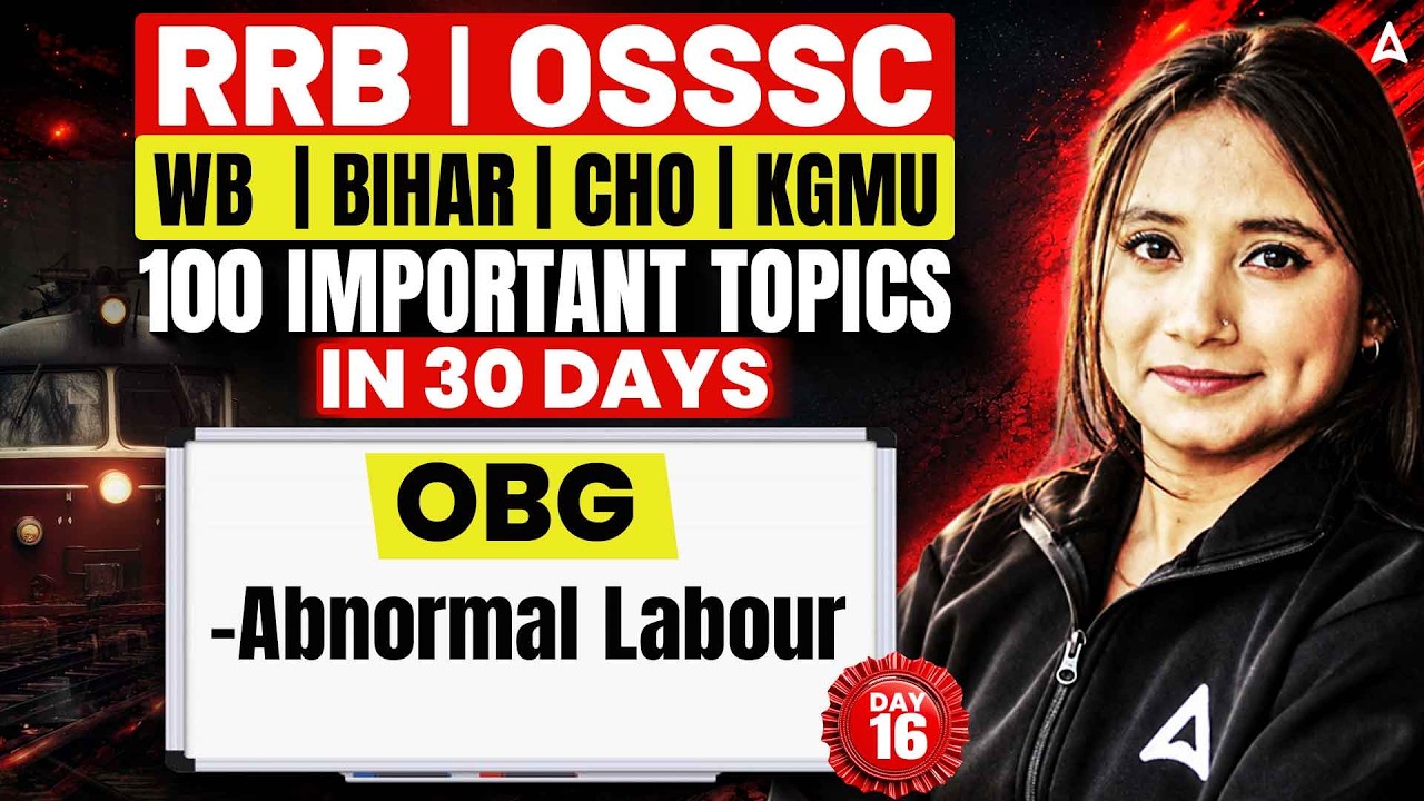 RRB Nursing Superintendent/OSSSC Nursing Officer 2026 | RRB/OSSSC/WB/Bihar Classes | By Pari Ma'am