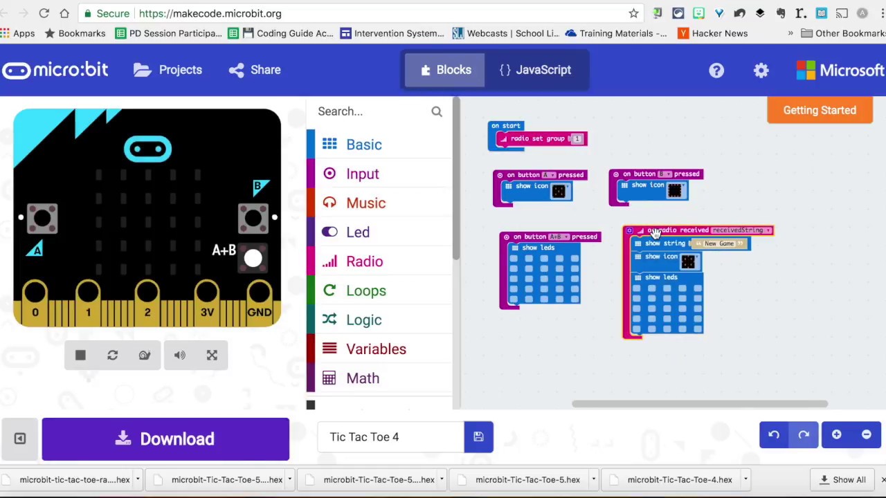 How to code a LEGO Tic Tac Toe Board with Micro:bits