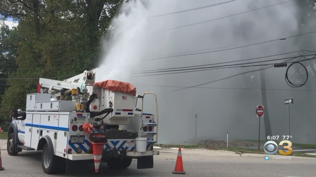 Water Main Break Creates Mess In Montgomery County