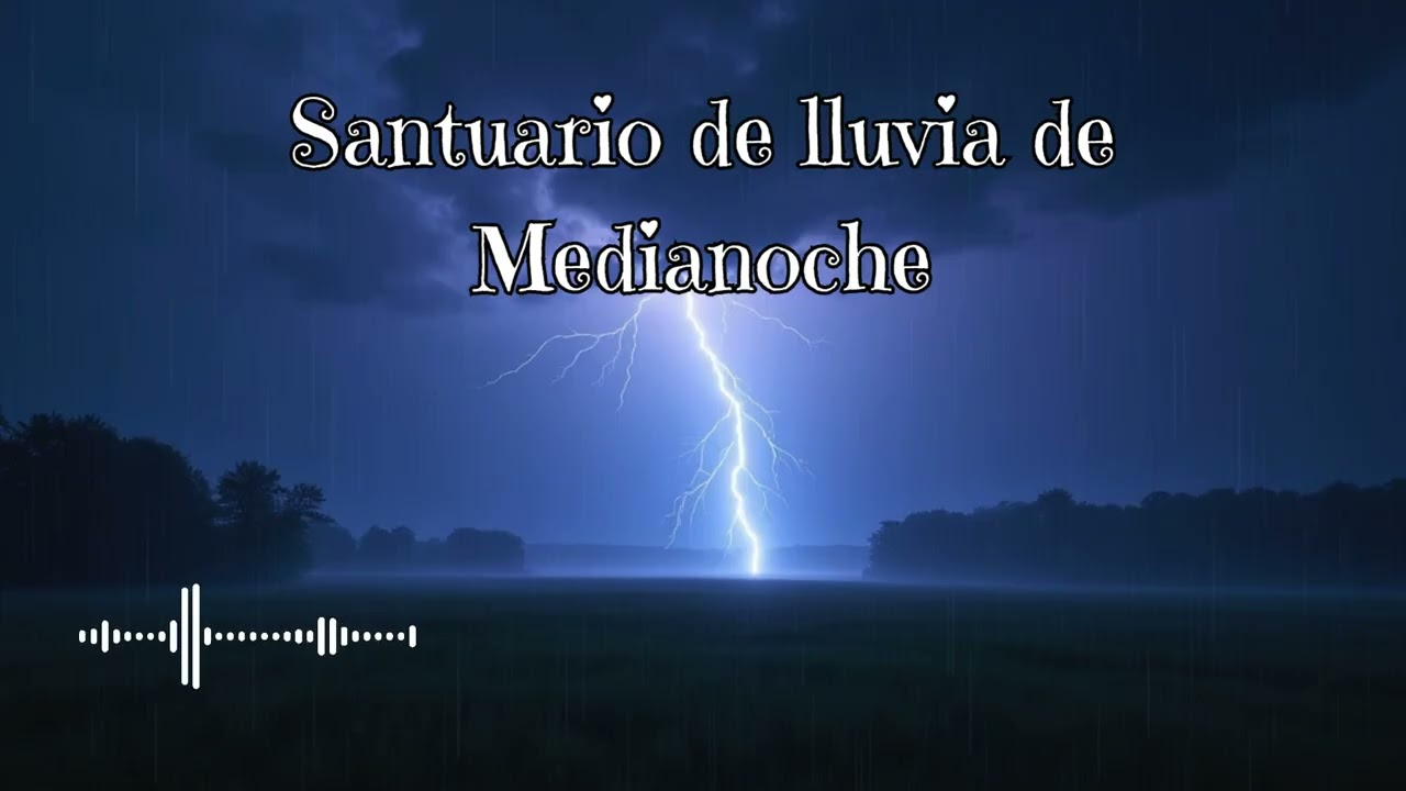 🌛⛈️🌜Santuario de lluvia de Medianoche | Música para Dormir en Paz y Relajarse (432 Hz)