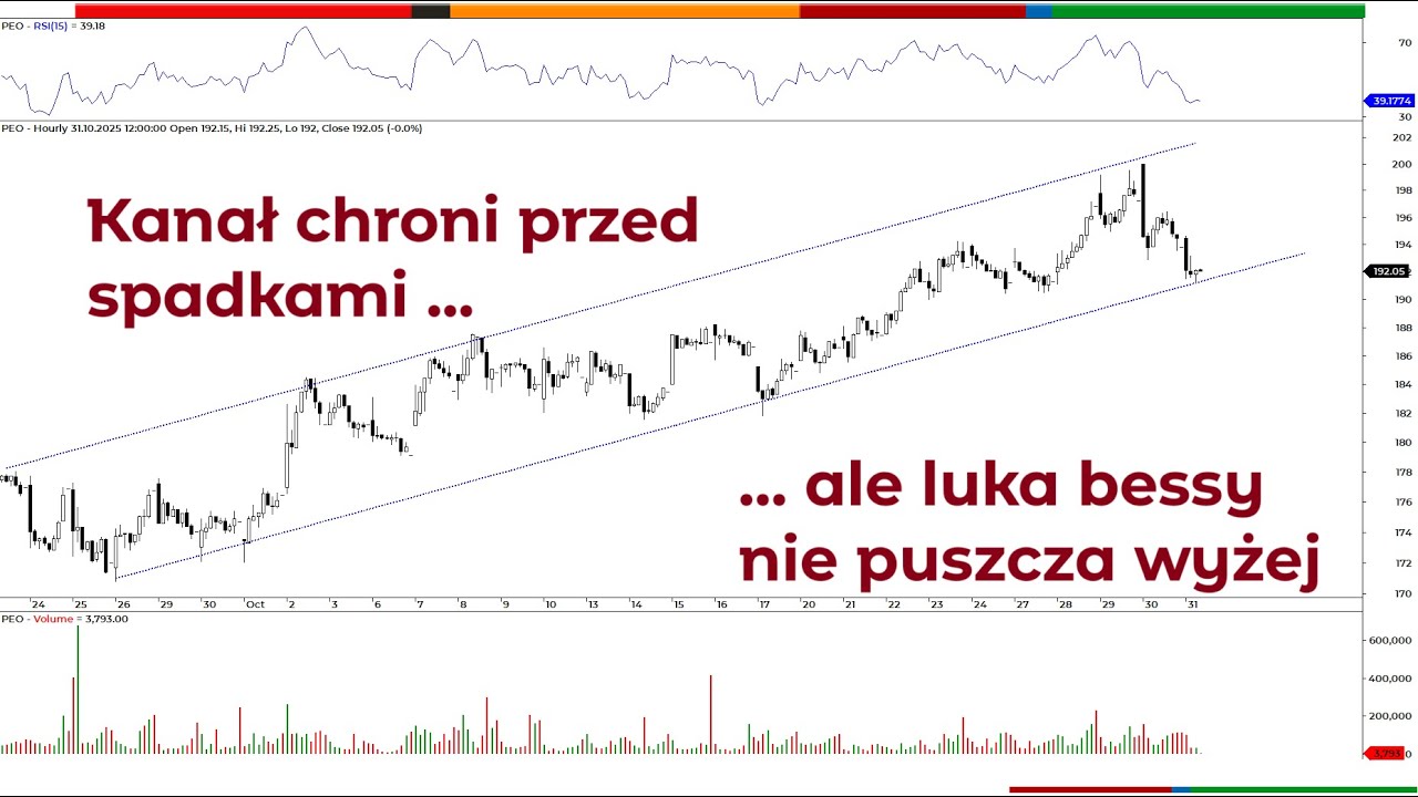 PEKAO trzyma się w kanale, ale WIG-banki pod oporem zdradza finał? 100s z Piotrem Neidkiem