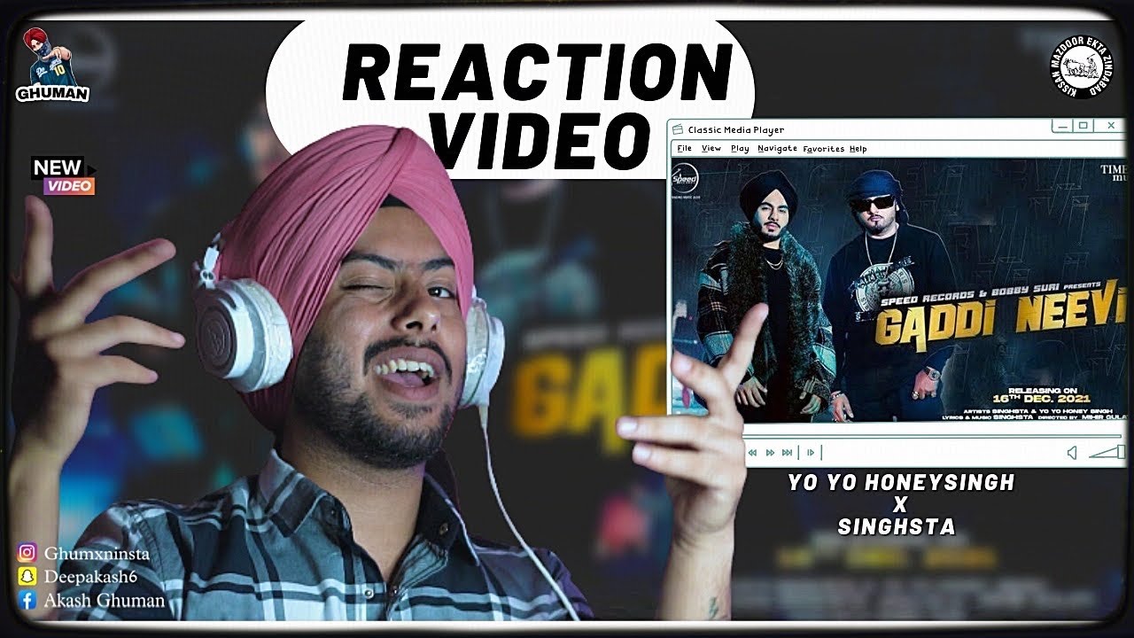 Reaction on Gaddi Neevi (Official Video) | SINGHSTA & YO YO HONEY SINGH