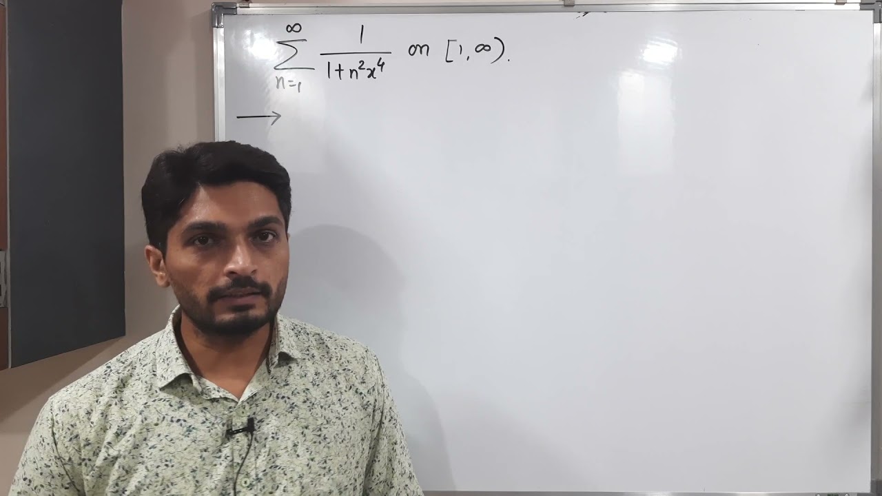 Series of Functions - Lecture 6 - Example of Uniformly Convergent Series