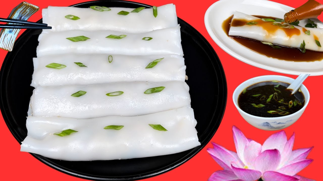 Bánh Cuốn Dim Sum Đường Tăng Bánh Trắng Mịn Mềm Dẻo  ( Delicious vegan steam rice roll )