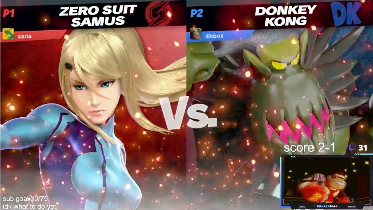 ChunkyKong (Donkey Kong) vs. Naitosharp (Zero Suit Samus) | 25 May '24