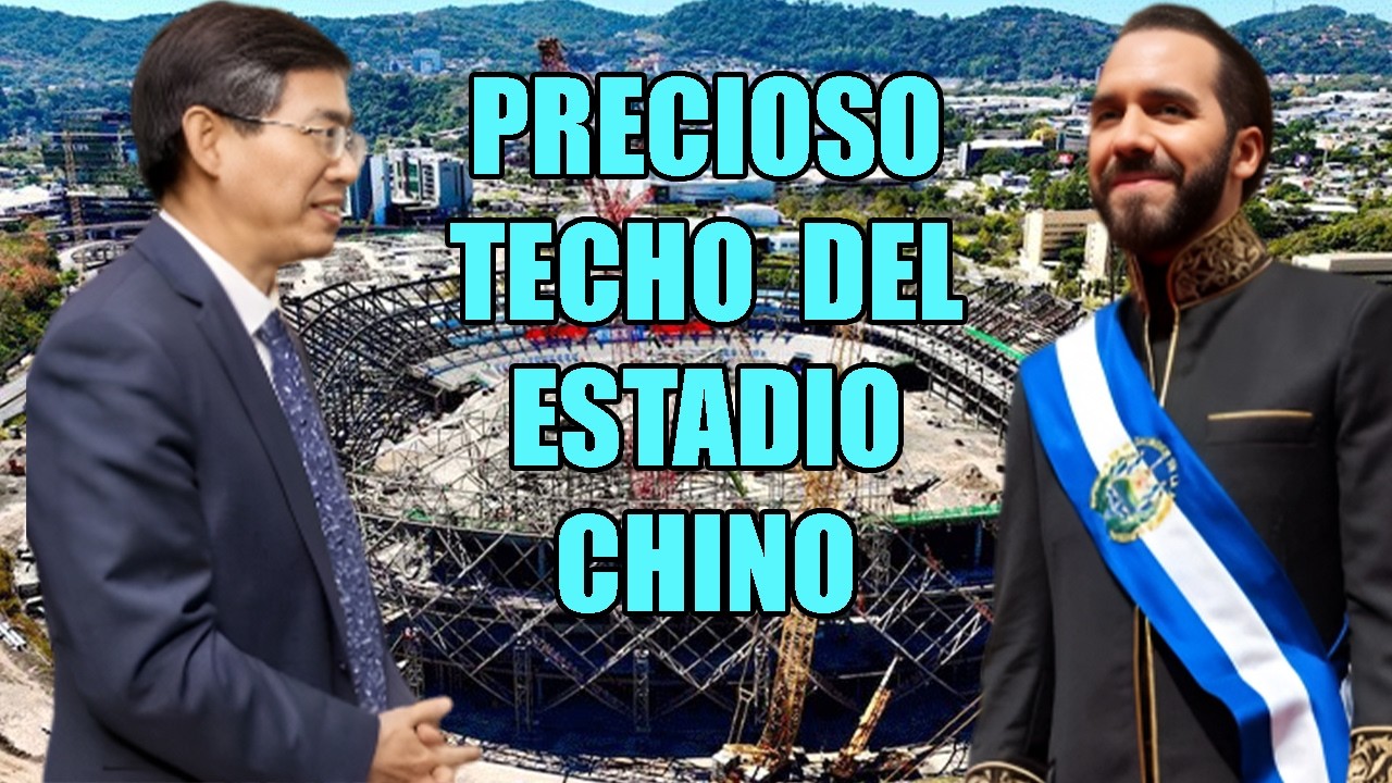 OFICIAL: Embajador de China coloca el techo del estadio chino de El Salvador