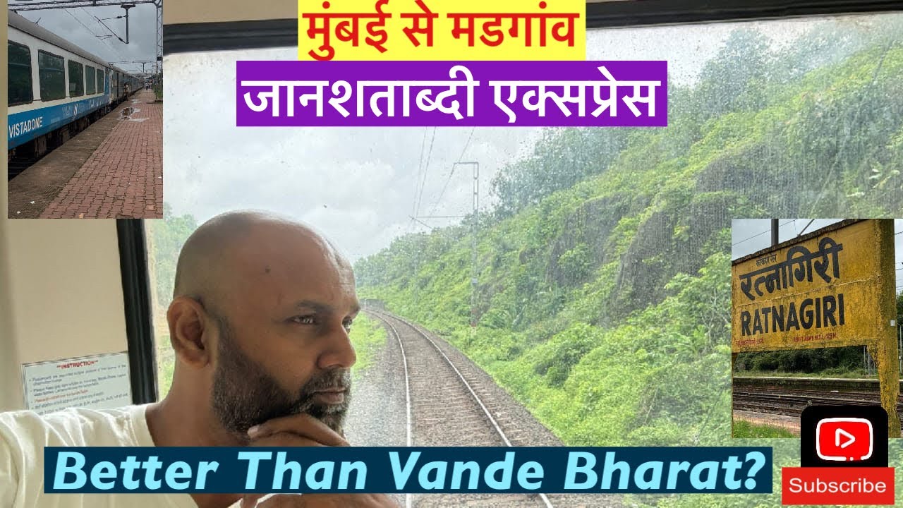 Mumbai to Madgaon Jan Shatabdi Express Vistadome | Konkan Railways  @travel.extreme 