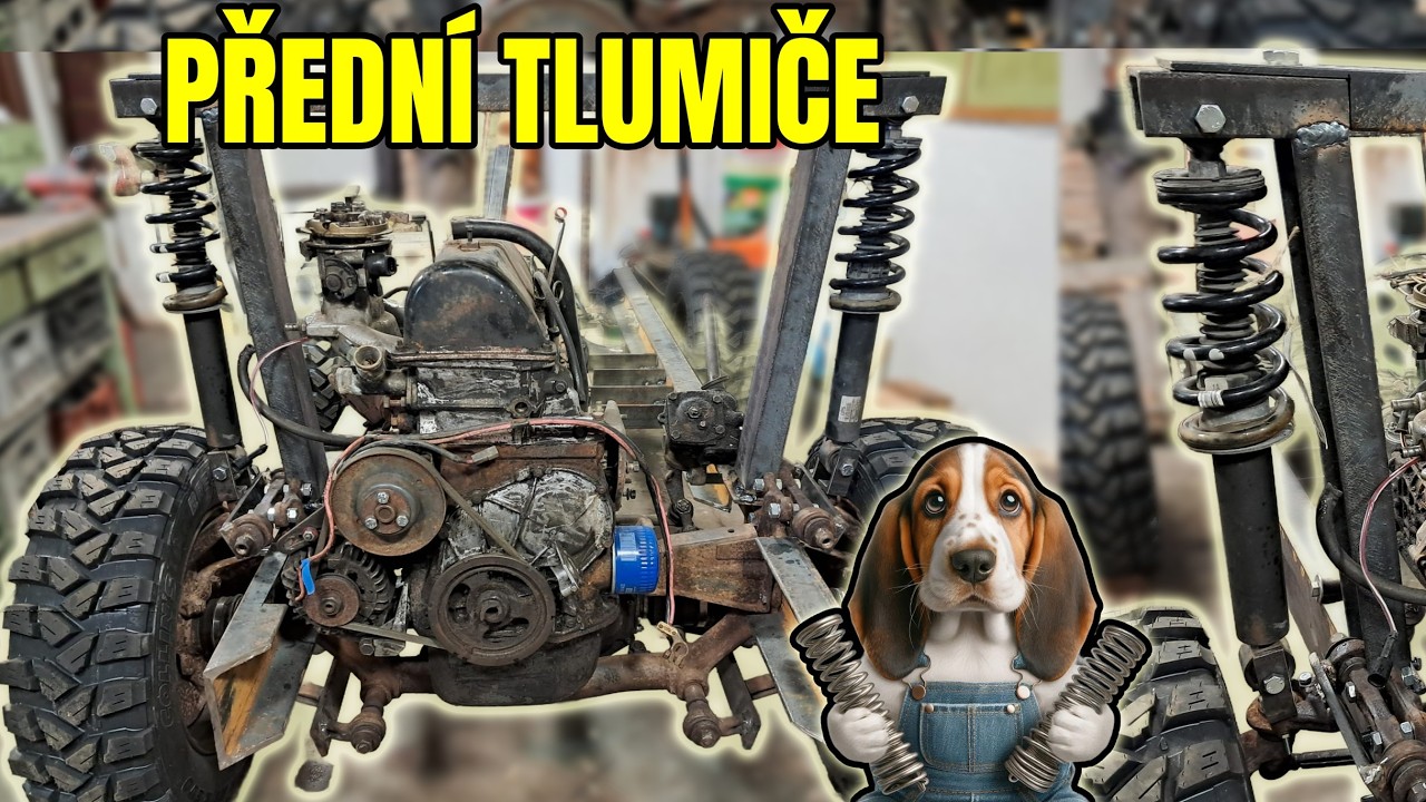 TRAKTOR DOMÁCÍ VÝROBY 4x4 LADA NIVA  přední tlumiče