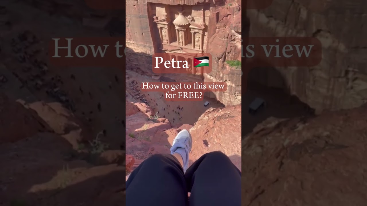 How to get to &ldquo;The View&rdquo; to the Treasury in Petra 🇯🇴 #petra #jordania