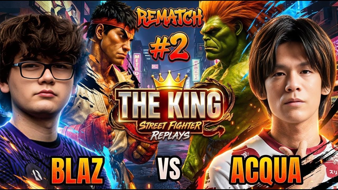 🔥 SF6 REMATCH ▰ BLAZ (Ryu) vs AQUA (Blanka) ▰ Street Fighter 6 🔥