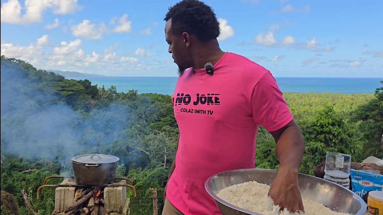 Okra & Saltfish || cooking on Hikers Paradise compound || our guest says goodbye 