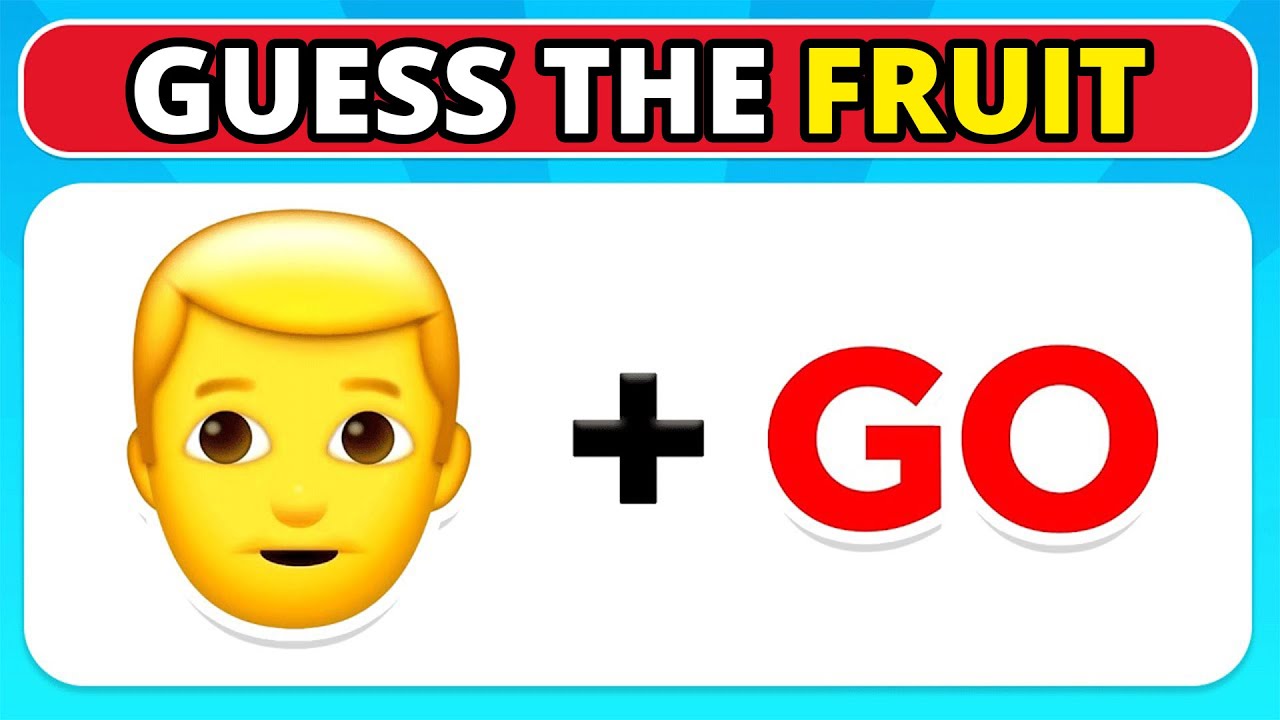 Guess The Fruit And Vegetable By Emoji? 🍒🍎 | Emoji Quiz