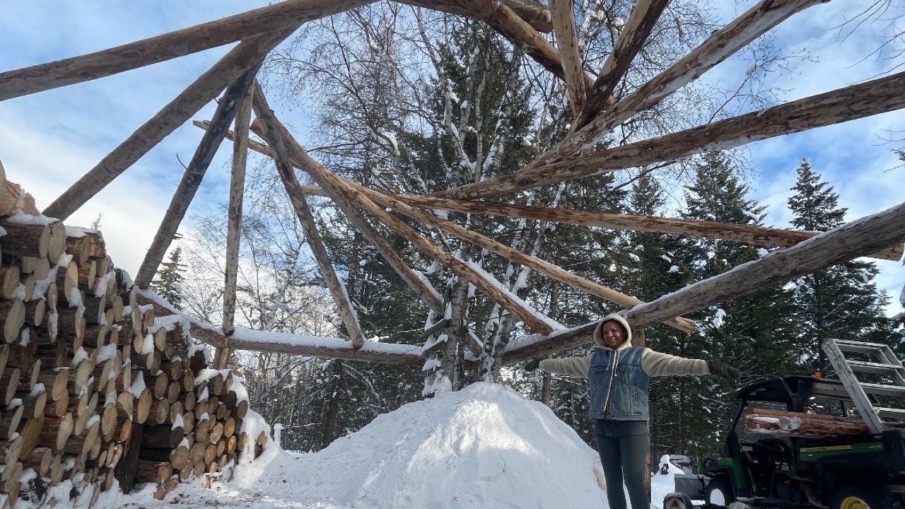 Kris Harbour Inspired Attempt at a Reciprocal Frame Roof | Will it Work?