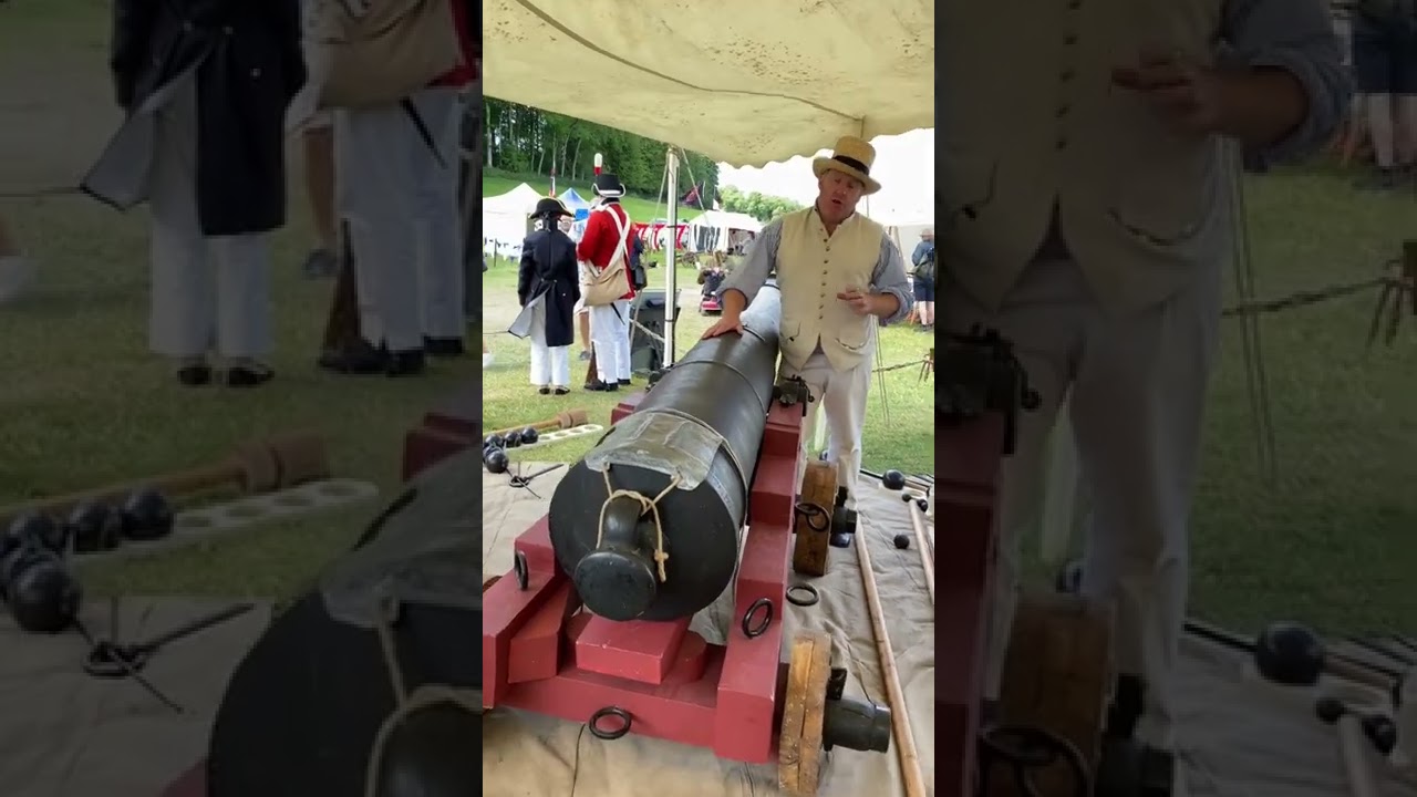 19th Century 18 Pounder Cannon! #History #Shorts