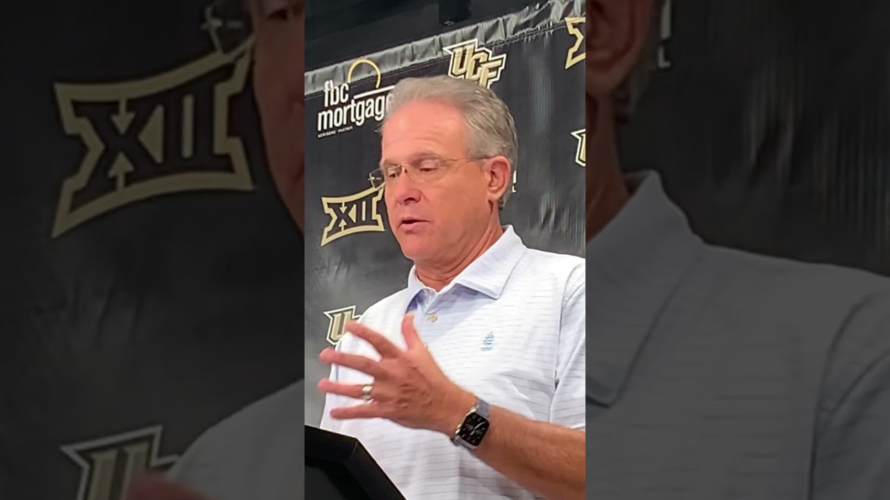 #UCF HC Gus Malzahn talks in the advantages of traveling early in the season #gkco #chargeon #big12