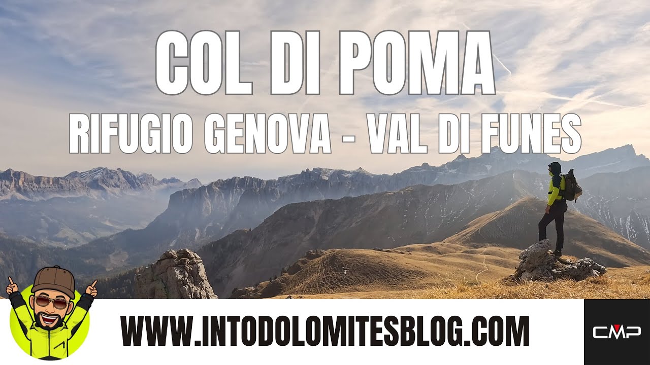 COL DE POMA - RIFUGIO GENOVA - VAL DI FUNES
