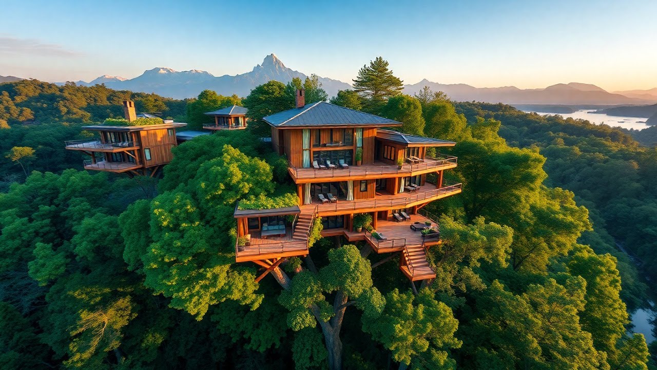 Explore the World’s Most Luxurious Treehouse Estates – Modern Wonders in the Treetops