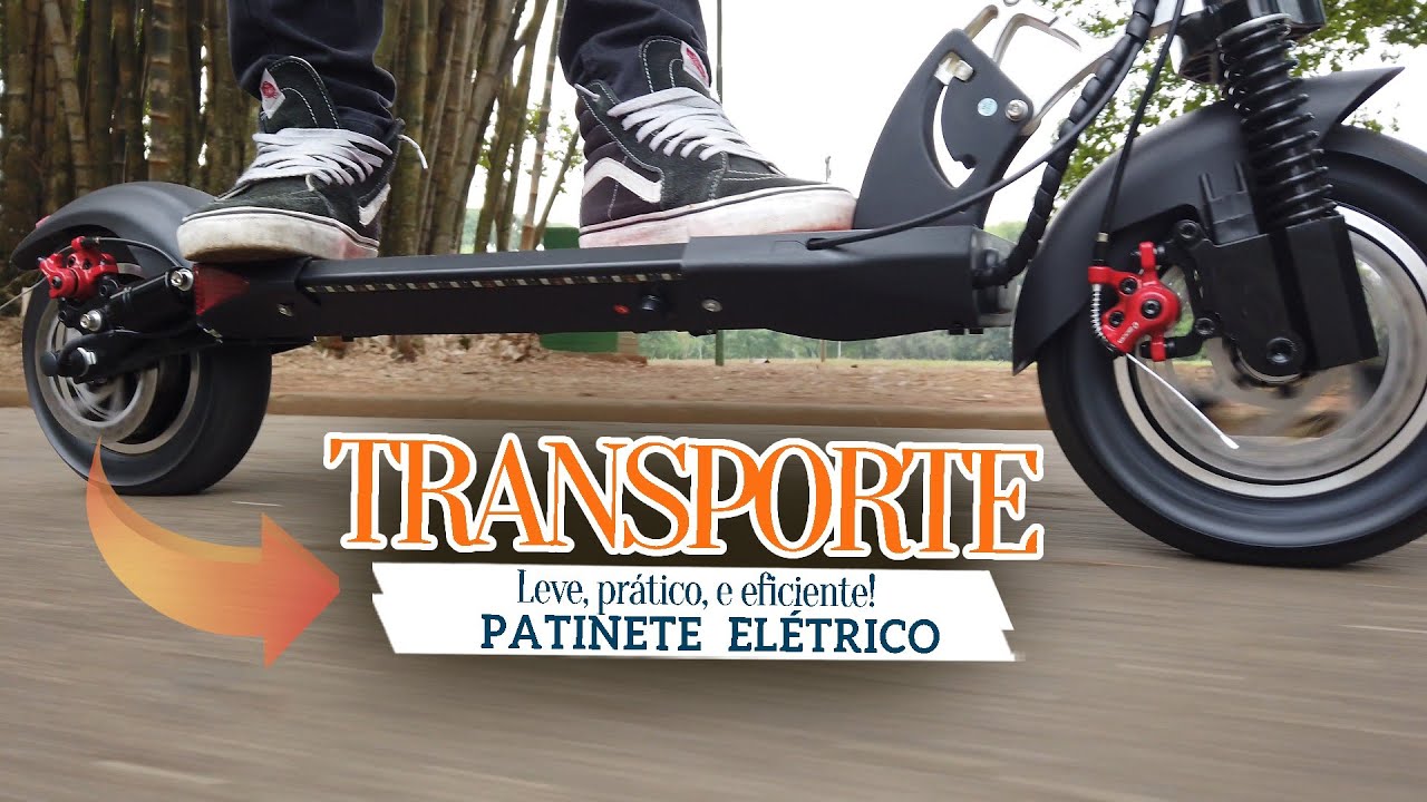 PATINETE ELÉTRICO de ÓTIMO custo benefício para o transporte urbano. Dobrável, e portátil