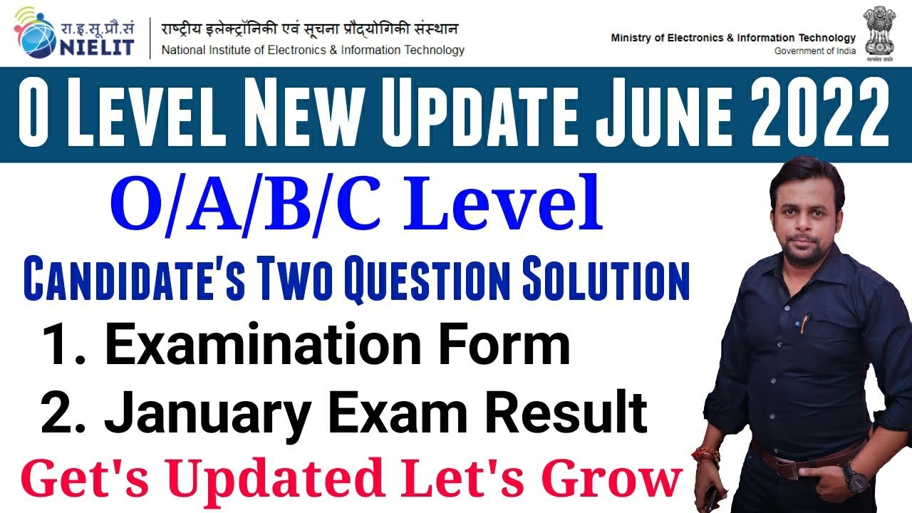 Nielit New Update June 2022 । July 2022 Exam Form Date । January 2022 Exam Result । Nielit Letest Ne