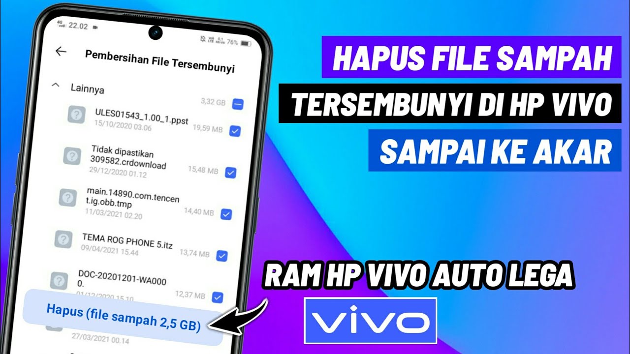 Cara Hapus File Sampah Tersembunyi Di Hp Vivo - Membersihkan File Sampah Di Hp Vivo
