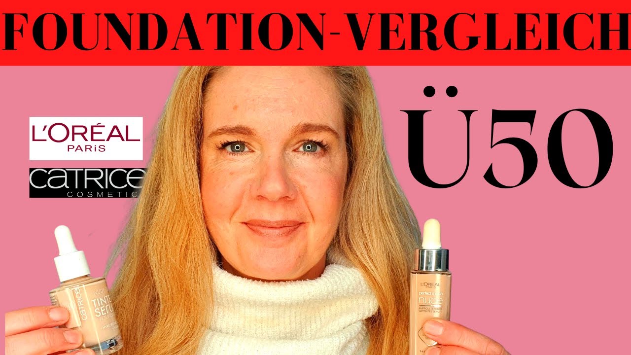 LIVE-TEST: FOUNDATION-VERGLEICH (NEU) CATRICE Tinted Serum VS.  LOREAL perfect match nude