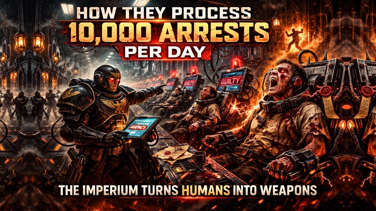How The Adeptus Arbites Actually Process 10,000 Arrests Per Day In Warhammer 40K