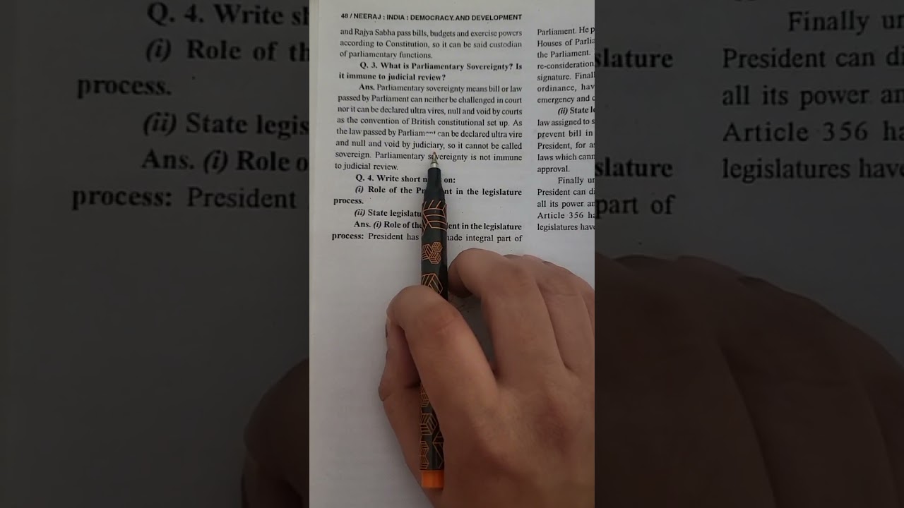 IGNOU MA SOCIOLOGY & POL.SCI || MPS-3  || Imp Topics - Parliament Sovereignty #ignoumasociology
