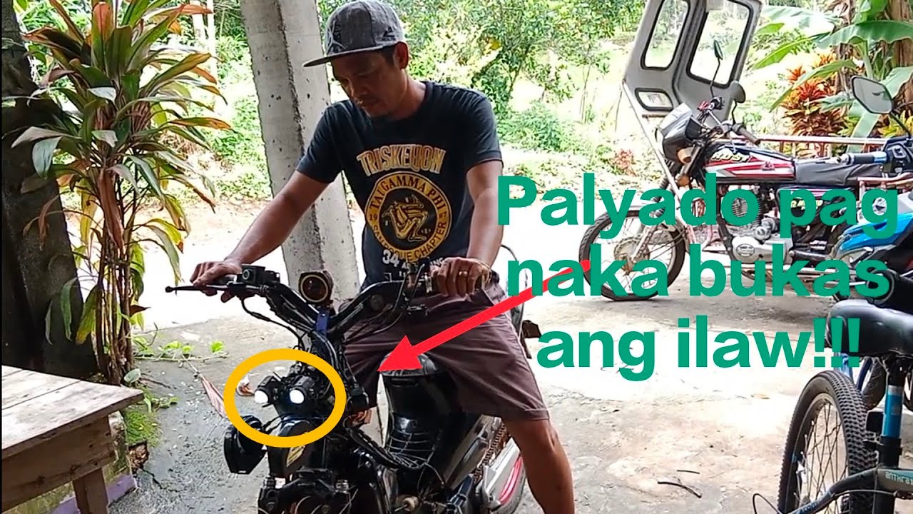 Motorsiklo na palyado kapag naka bukas ang ilaw. Ano ang problema?