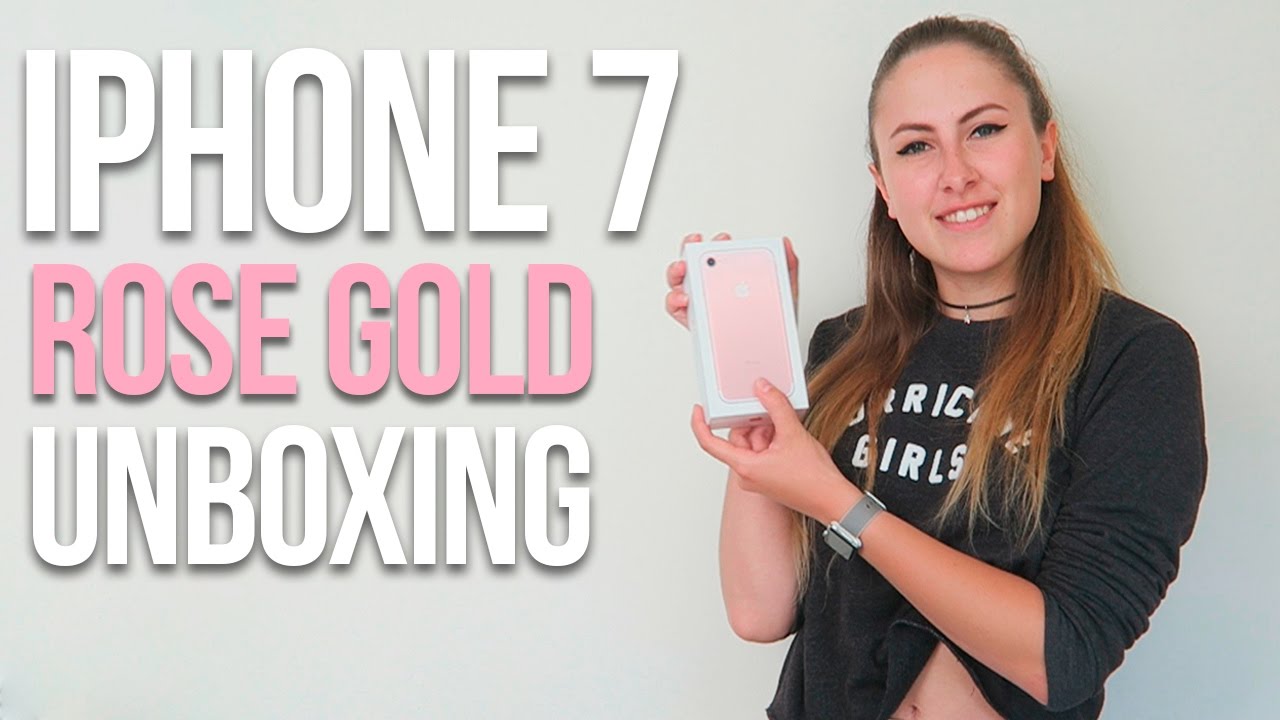 - iPhone 7 Rose Gold Unboxing -