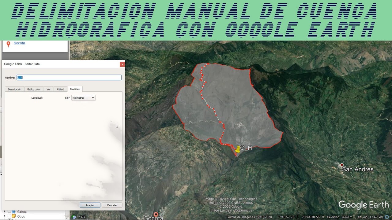 🌍 Delimitación MANUAL de CUENCA HIDROGRAFICA con GOOGLE EARTH, V3 🏞