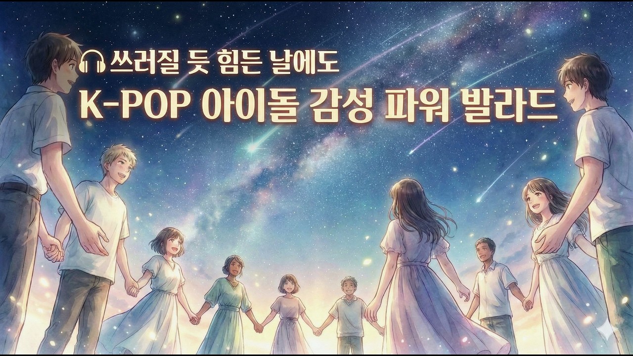 🎧쓰러질 듯 힘든 날에도 | K-POP 아이돌 감성 파워 발라드