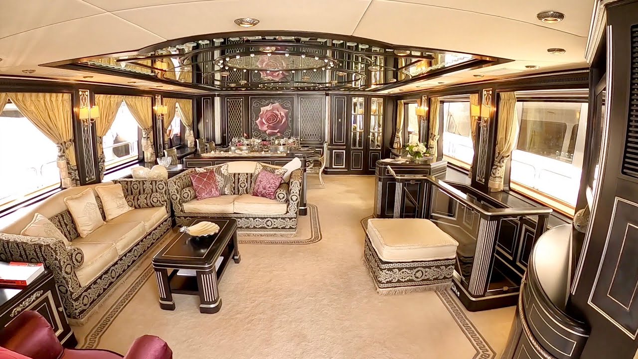Incredible VERSACE SUPER YACHT! $3,900,000 Benetti 100ft Tour