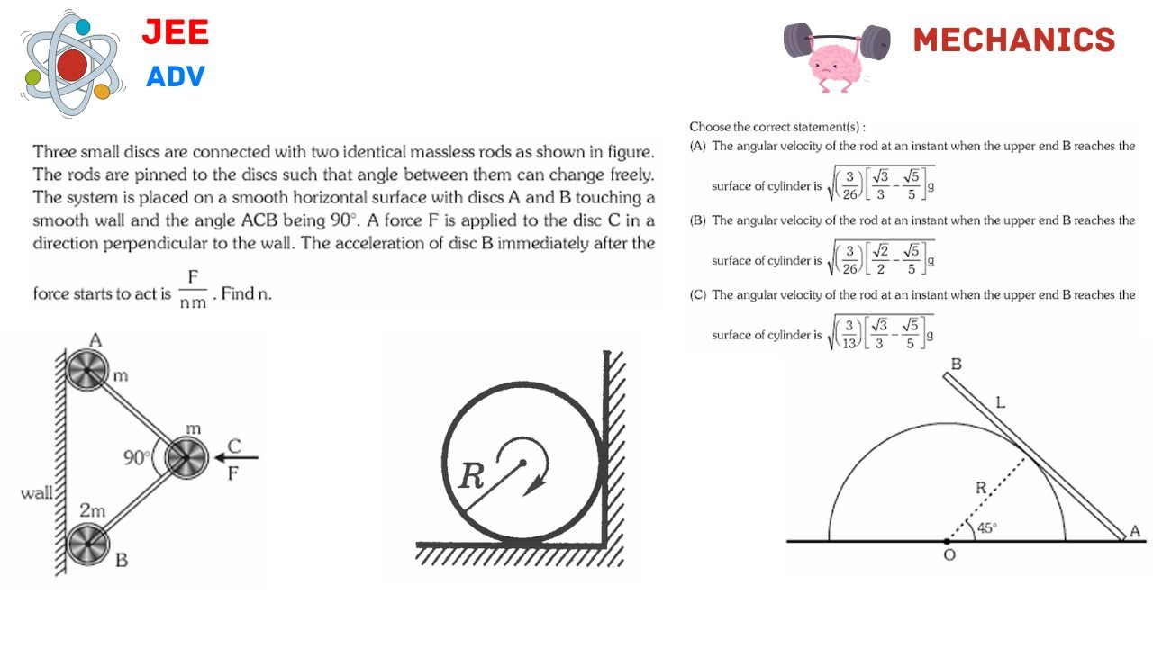 [JEE Adv] Good Problems Of Mechanics