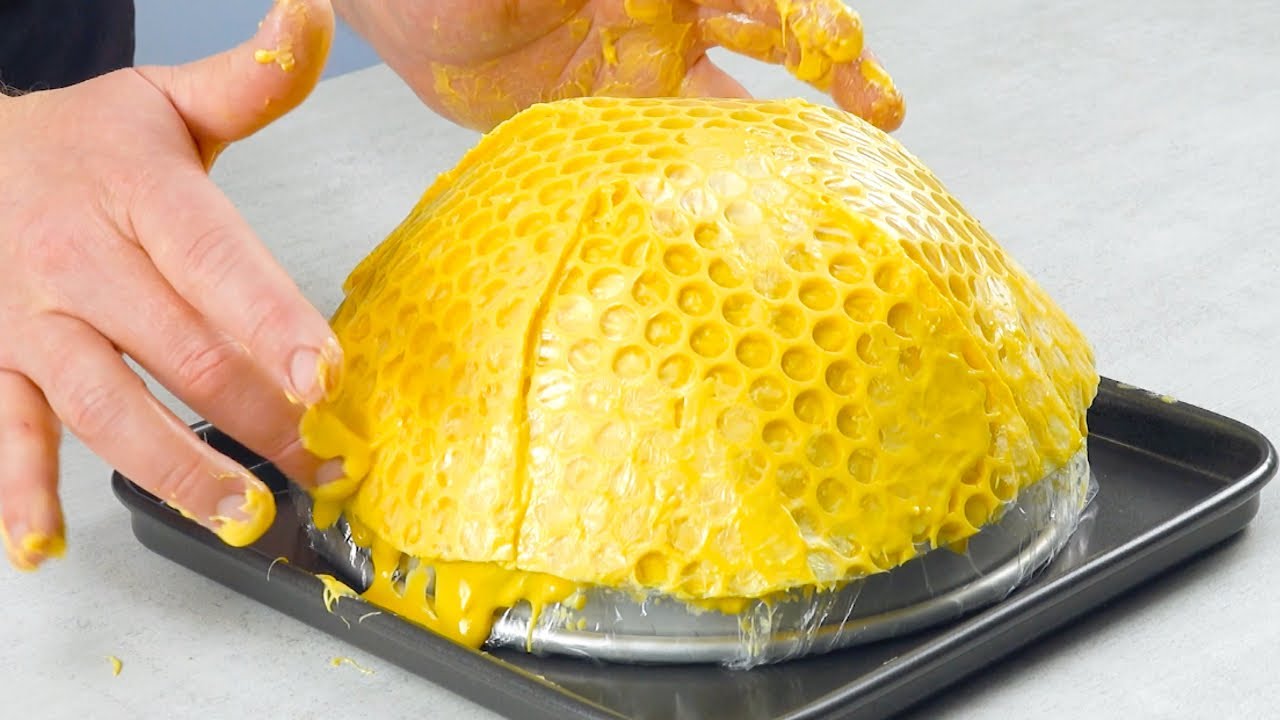 Étalez du chocolat jaune sur du papier bulle ! Avec ce gâteau, vous entendez bourdonner