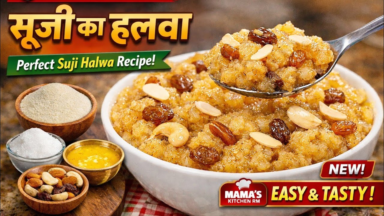 5 मिनट में बनाएं स्वादिष्ट सूजी का हलवा | Perfect Suji Halwa Recipe | Easy Halwa Recipe | 