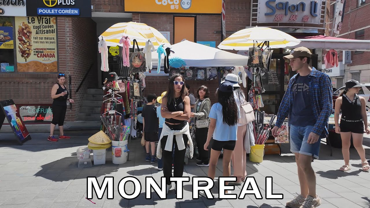 Montreal Walk from Chinatown to Old Port - Summer 2024