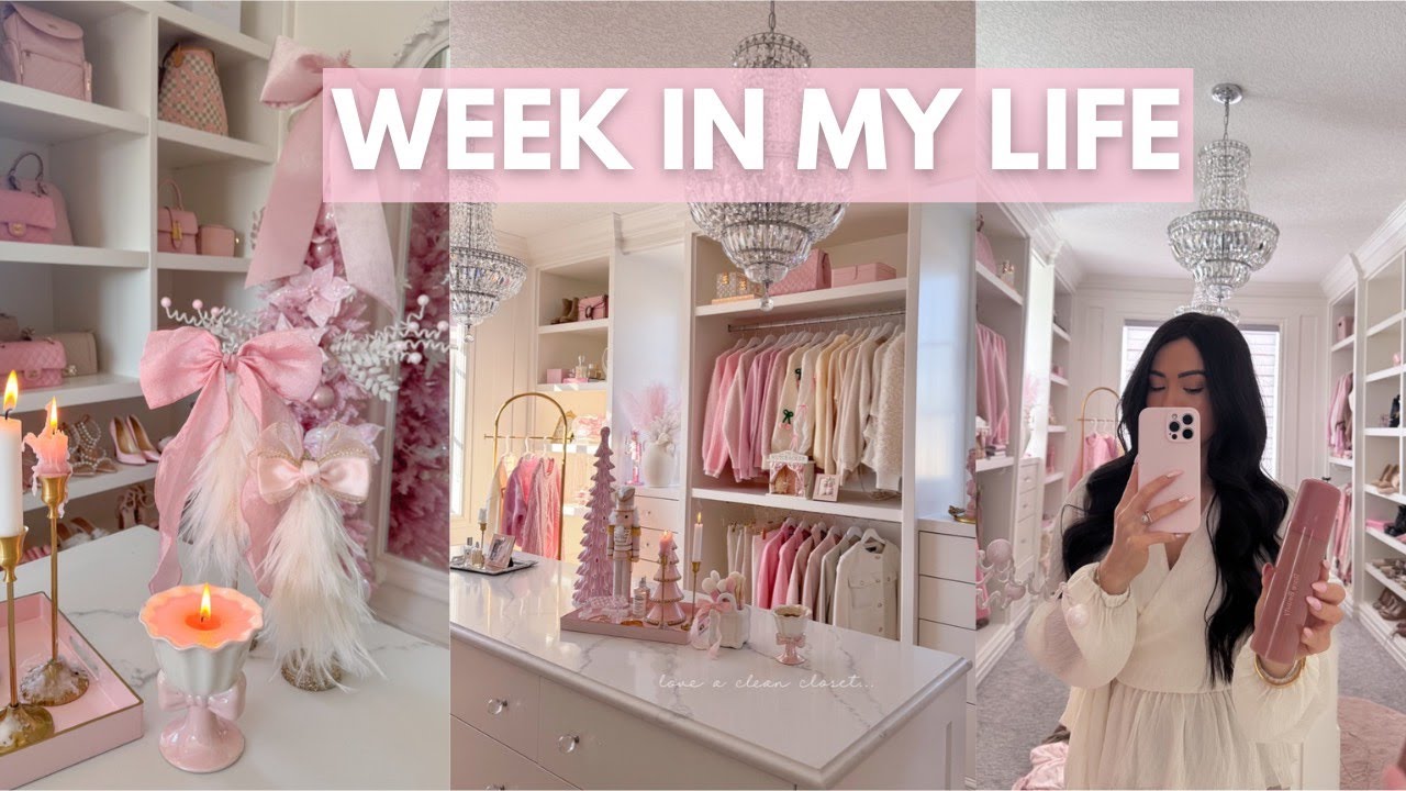 A Week in My Life: Closet Organization, Disneyland Adventures & Unboxings!🎀🎄🩰